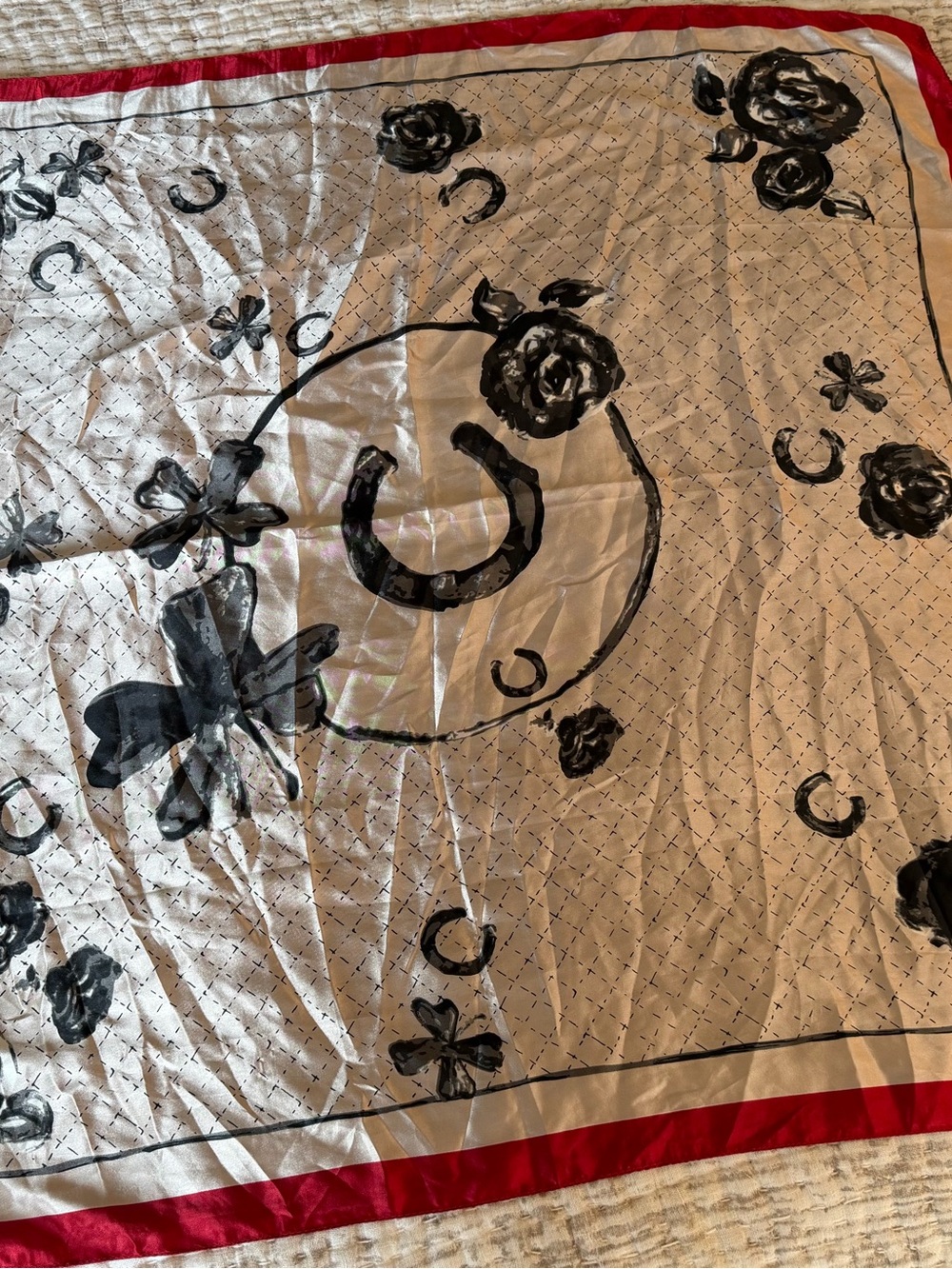 Horse Shoe Silk Scarf